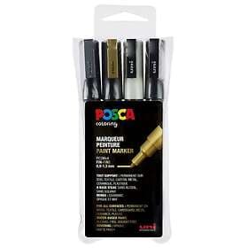 Posca PC-3M Metallic 4-set