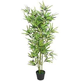 vidaXL Konstväxt Bambu med kruka 120 cm grön 244456