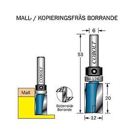 Cobolt Mallfräs D=12l=20 TL=53 S=6