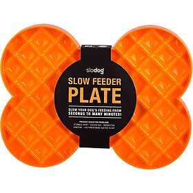 LickiMat Slickmatta Slow Feeder Plate Orange