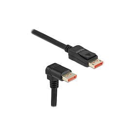 DeLock DisplayPort Kabel 1.4 (4k/8k) Nedåtvinklad Svart 3m