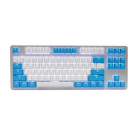 Tai-Hao PBT Doubleshot Shine-through 114-Key Keycap Set Blue Drop