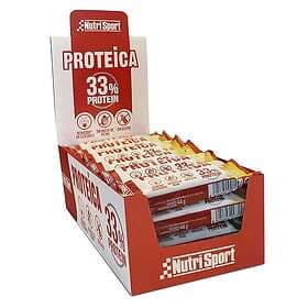 Nutrisport 33% Protein 44gr Protein Bars Box Banana 24 Units Flerfärgad