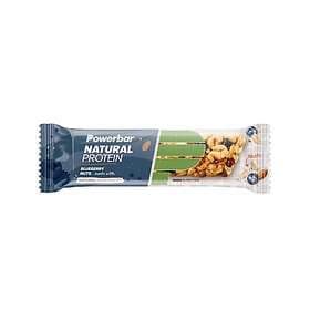 PowerBar Natural Protein 40g 18 Units Blueberry Nuts Vegan Bars Box Guld