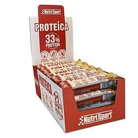 Nutrisport 33% Protein 44gr Protein Bars Box Hazelnut&praline 24 Units Flerfärga