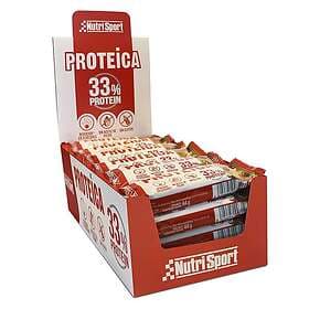 Nutrisport 33% Protein 44gr Protein Bars Box Salted Caramel 24 Units Flerfärgad