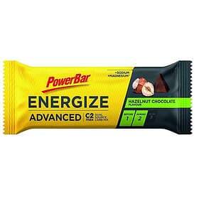 PowerBar Energize Advanced 55g 15 Units Hazelnut Chocolate Energy Bars Box Grönt