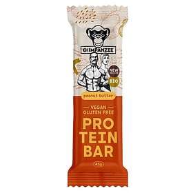 Chimpanzee Bio 45g 20 Units Peanut Butter Protein Bars Box Guld