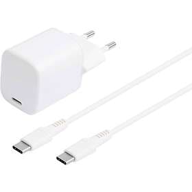 Sandstrøm Sandstrom USB-C 30W GaN laddare med USB-C kabel