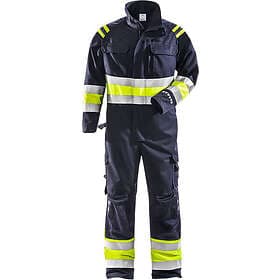 Fristads Overall Flam Kl 1 Gul/Blå 3XL