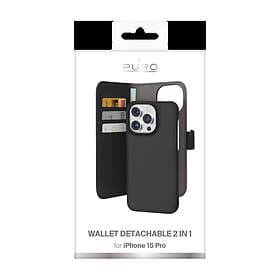 Puro Wallet Detachable for Apple iPhone 15 Pro