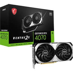 MSI GeForce RTX 4070 Ventus 2X E OC HDMI 3xDP 12GB