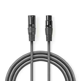 Nedis DMX Cable 3-Pin Dark Grey 3m