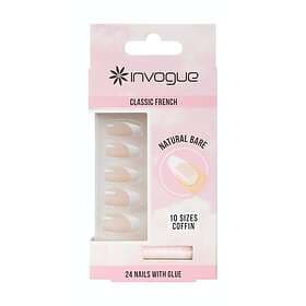 Invogue Bare French Coffin Nails 24 st.