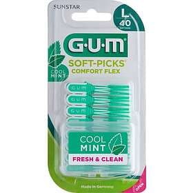 GUM Soft-Picks Comfort Flex Cool Mint Large 40-pack (Mellanrumsborstar)