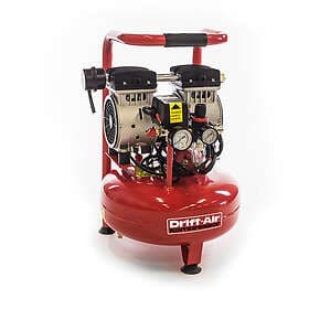 Drift-Air Kompressor 0.8 hk 15l 105l/min 230 V Tystgående Oljefri