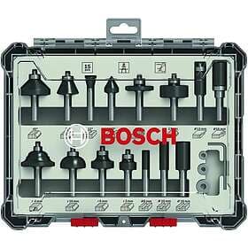 Bosch Frässtålset HM Mix 1/4'' 15 delar