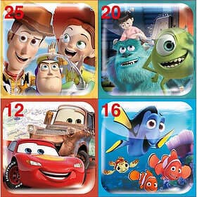 Educa Puzzle 12-16-20-25 Disney Pixar