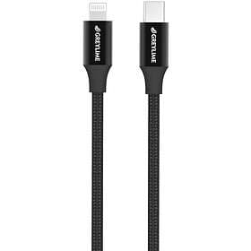 GreyLime Braided USB-C to MFI Lightning Cable Grön 2 meter