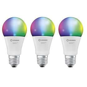 Ledvance smart+ ljuskälla, 9W, RGB & tunable white, E27, wifi, matt, 3-pack