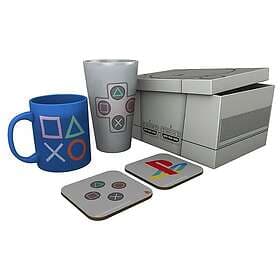 XXL Abysse PLAYSTATION Box Glass Mug 2 Coasters "Classic 2019"