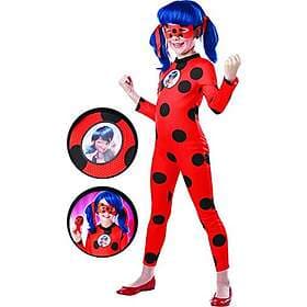 Rubies Rubie's Officiell Miraculous Ladybug Deluxe barndräkt och ögonmask, super