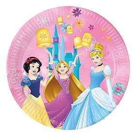 Globos Europe Papperstallrikar Disneyprinsessor 8-pack