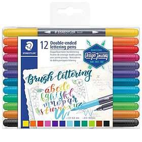 Staedtler Brush Letter Duo 12-pack