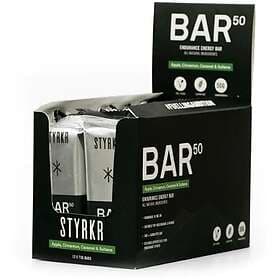 Styrkr Bar50 75g 12 Units Cinnamon And Caramel Energy Bars Box