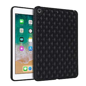 Inskal iPad 9.7 (2018-2017) iPad Air 2 Flexibelt Plast Skal Rhombe Design Svart