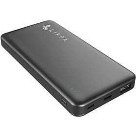 Lippa 18W Powerbank med USB-C & USB-A 10 000mAh