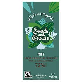 Seed&bean Mörk Choklad 72% Med Mint Ekologisk 1 Bar 85 Gram