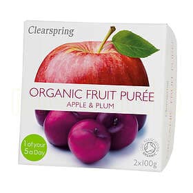 Clearspring Fruktpuré m. Äpple och Plommon EKO 200 Gram