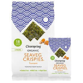 Clearspring Tang Chips Gurkmeja Multi EKO Pack (Seaveg Crispies) 12g