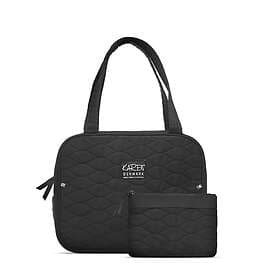 Karen Quilt Black Toilet Bag Set 2 st