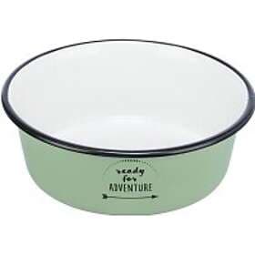 Trixie Bowl, enamel/stainless steel, 1.9l/ø 21 cm, green