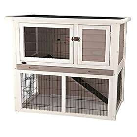 Trixie natura guinea pig hutch with outdoor run 104 × 97 × 52 cm grey/white