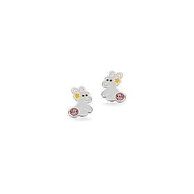 Scrouples Girls Bunny Sterling Silver Örhängen Med Zirconia 160722