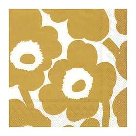 Marimekko Unikko servett 40x40 cm 20-pack White-gold