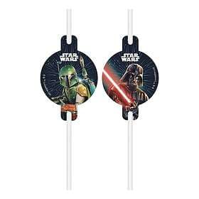 Globos Europe Sugrör Star Wars 4-pack