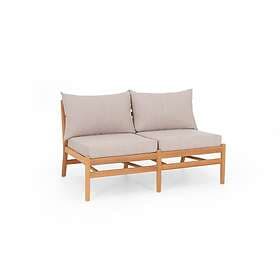 Hampton Sunzo 2-sitsmodul Teak med beige dyna 2020 års modell