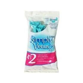 Gillette Razors Venus Simply2 4+2Units