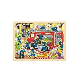 Goki Wooden Jigsaw Puzzle - Fire Brigade 48pcs