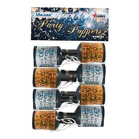 Party Poppers Gold/Silver 8-pack