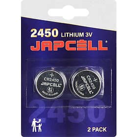 Japcell Lithium CR2450 Batteri 2-Pack