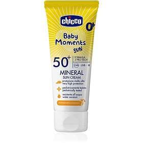 Chicco Baby Moments Sun Mineral Solkräm för barn SPF 50+ 0 m+ 75ml unisex