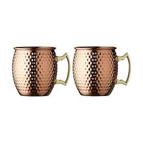 Lyngby Glas Moscow mule mugg 55 cl 2-pack Kopar