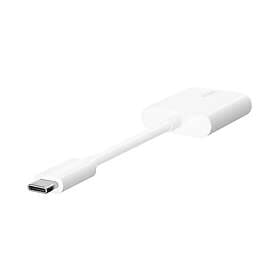 Belkin Connect Audio Charge USB-C till USB-C-hörlurar/laddningsadapter ljud/USB 