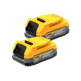 Dewalt Batteri DCBP034E2-XJ Powerstack; 18 V; 1.7 Ah; Li-ion; 2 st.