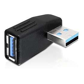 DeLock USB A - USB A 3.0 M-F Adapter (angled)